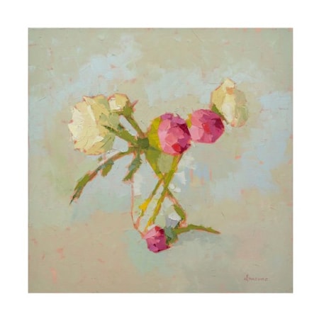 Carol Maguire 'Peonies In Glass' Canvas Art,24x24